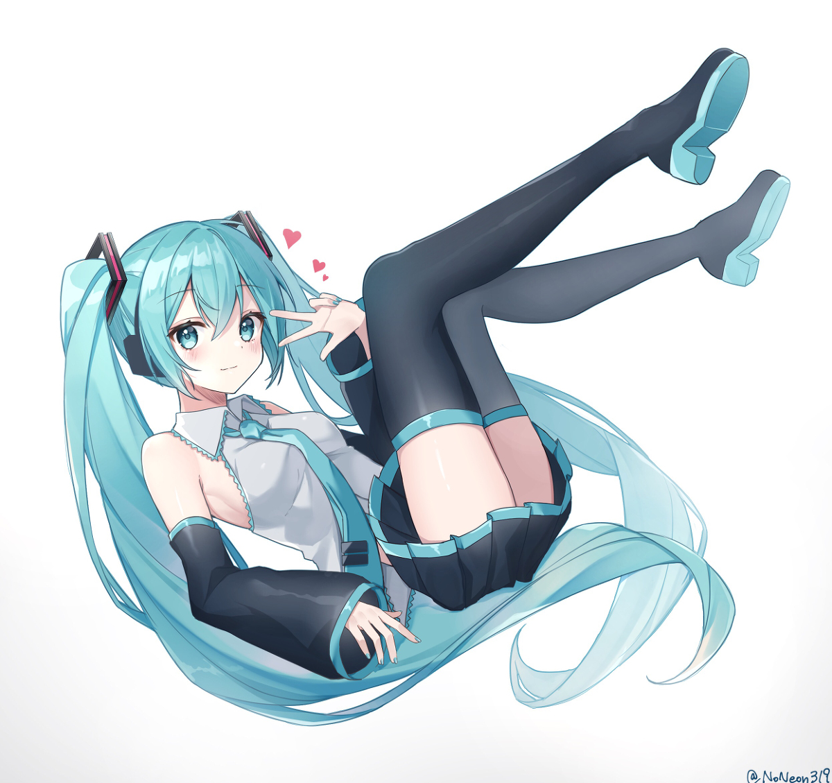 This is a pixiv picture whose title is 初音ミク.