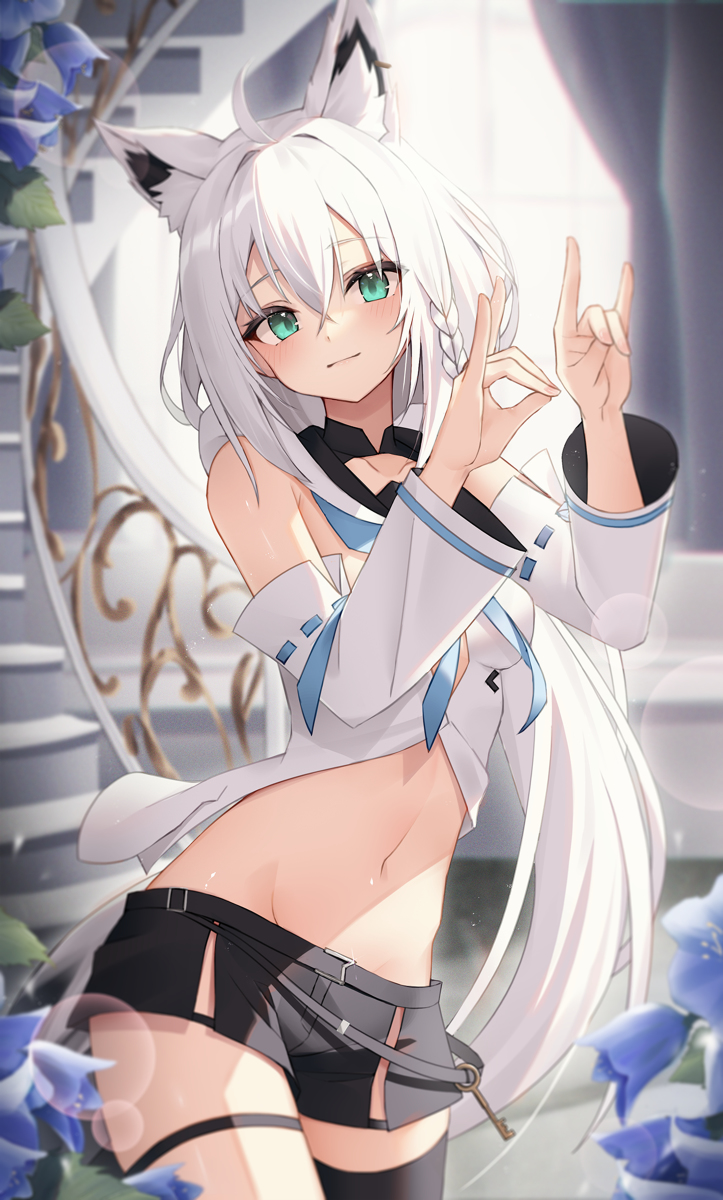 This is a pixiv picture whose title is 「こんこんっ」.