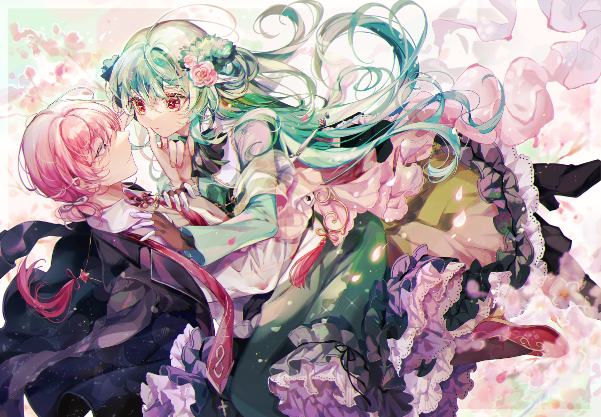 This is a pixiv picture whose title is 千年を謳う.