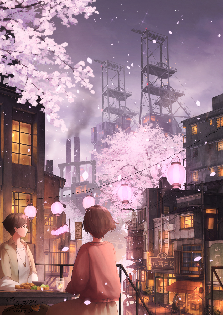 This is a pixiv picture whose title is 春日和.