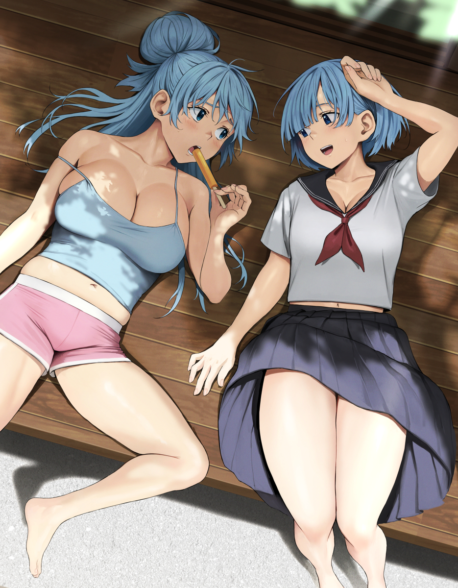 This is a pixiv picture whose title is 『Blue Sunshine』.