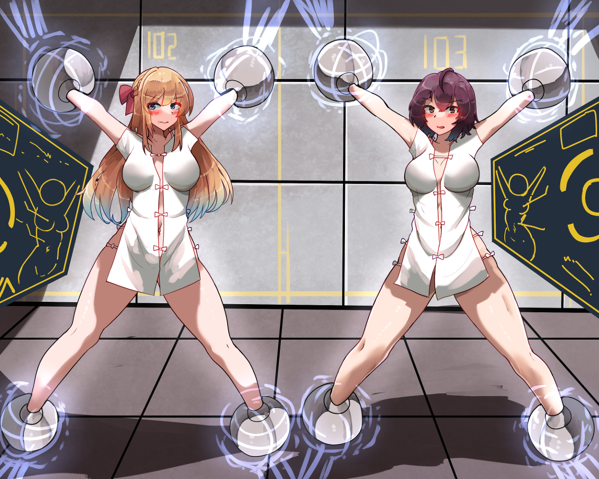 This is a pixiv picture whose title is (com) Captured and Examined.
