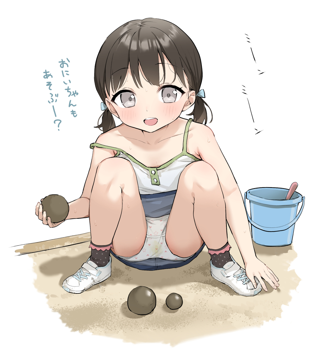 This is a pixiv picture whose title is 砂場ロリ①.