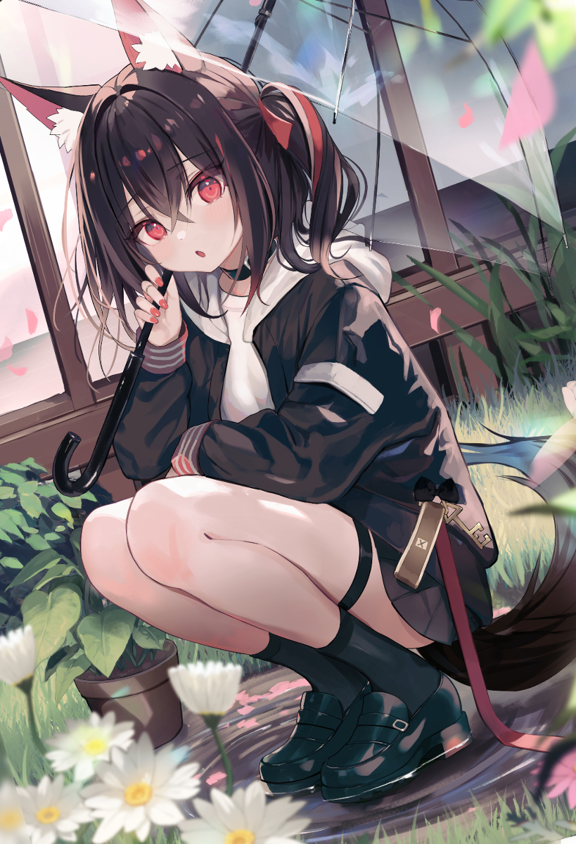 This is a pixiv picture whose title is 春、ケモミミ【告知】.