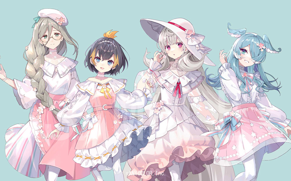 This is a pixiv picture whose title is NIJISANJI EN Sakura Bloom 2023.