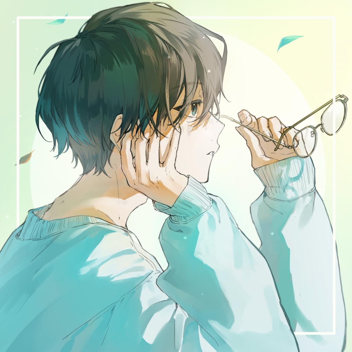 This is a pixiv picture whose title is 春、風.