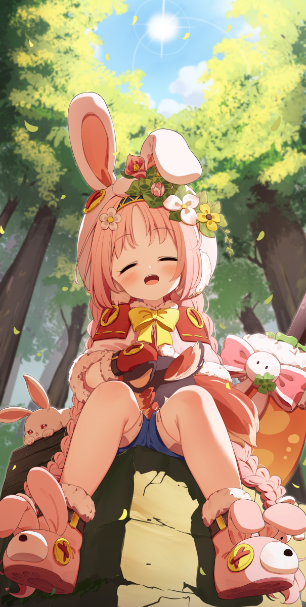 This is a pixiv picture whose title is ミミちゃんお誕生日の絵だったのに、、.