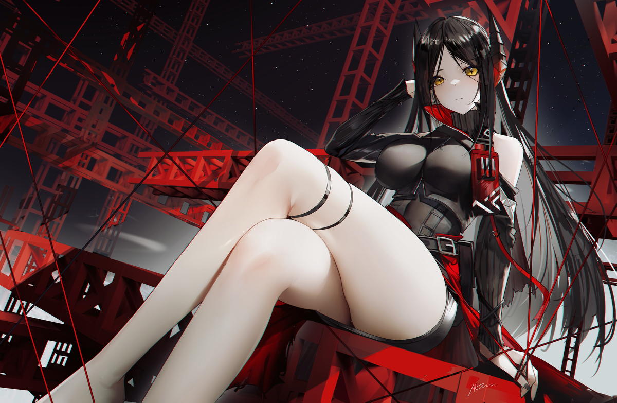This is a pixiv picture whose title is 伊内丝大白腿.