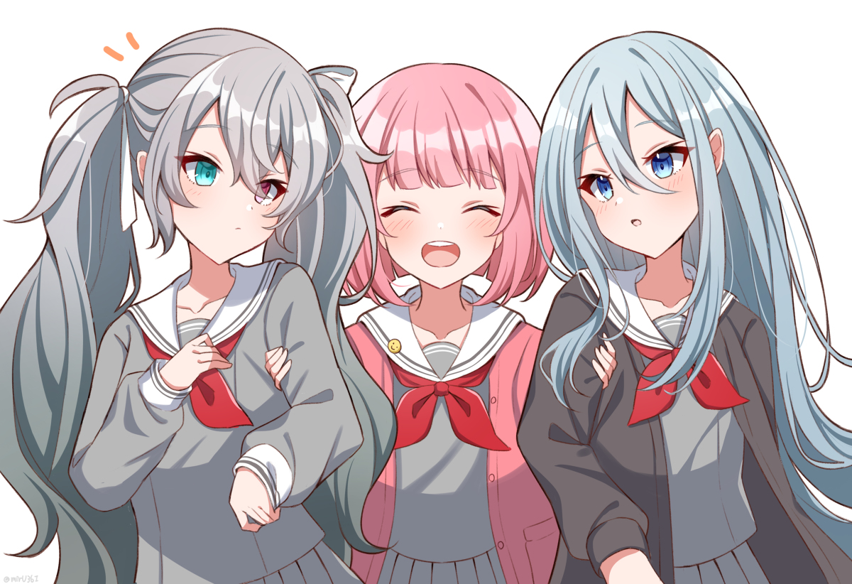 This is a pixiv picture whose title is ピュアハート3人組.