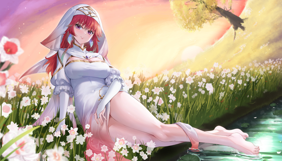 This is a pixiv picture whose title is 聖女キアラ.