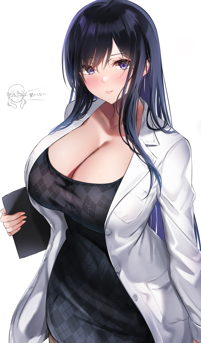 This is a pixiv picture whose title is 名もなき美人モブ保健医.
