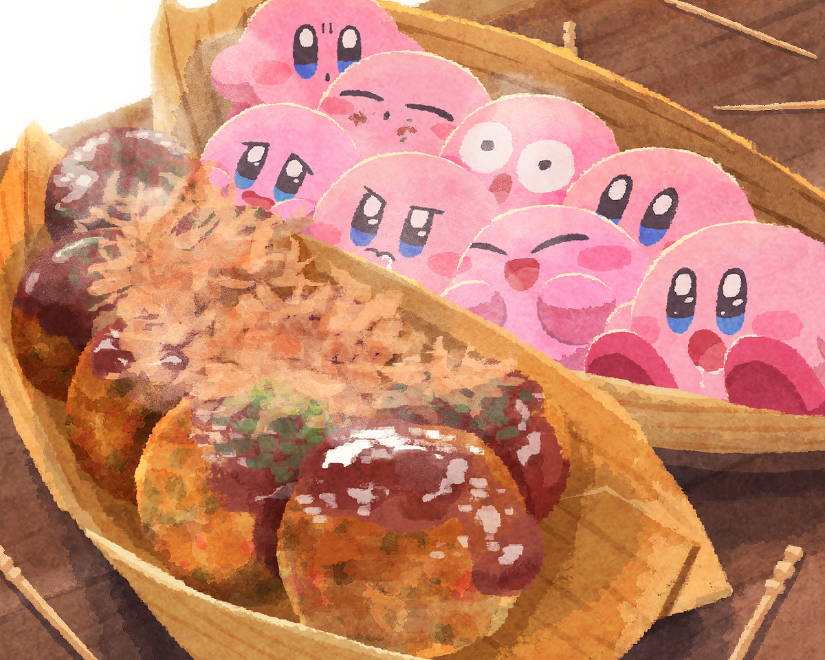This is a pixiv picture whose title is たこ焼き.