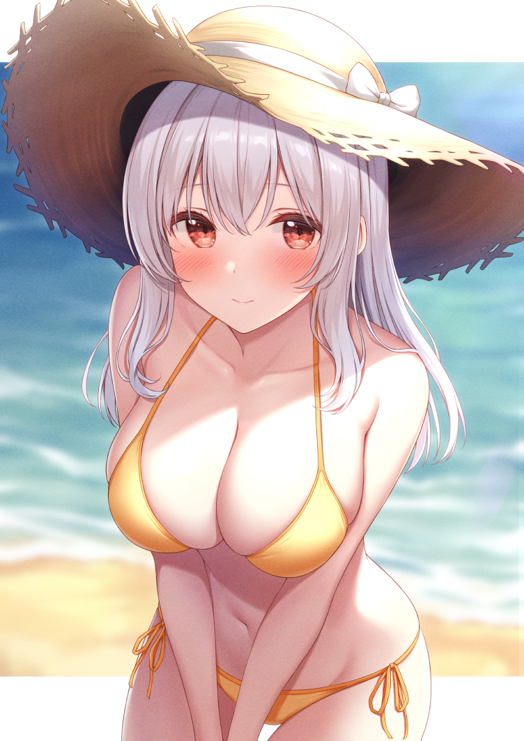 This is a pixiv picture whose title is ビキニのティッシュちゃん.