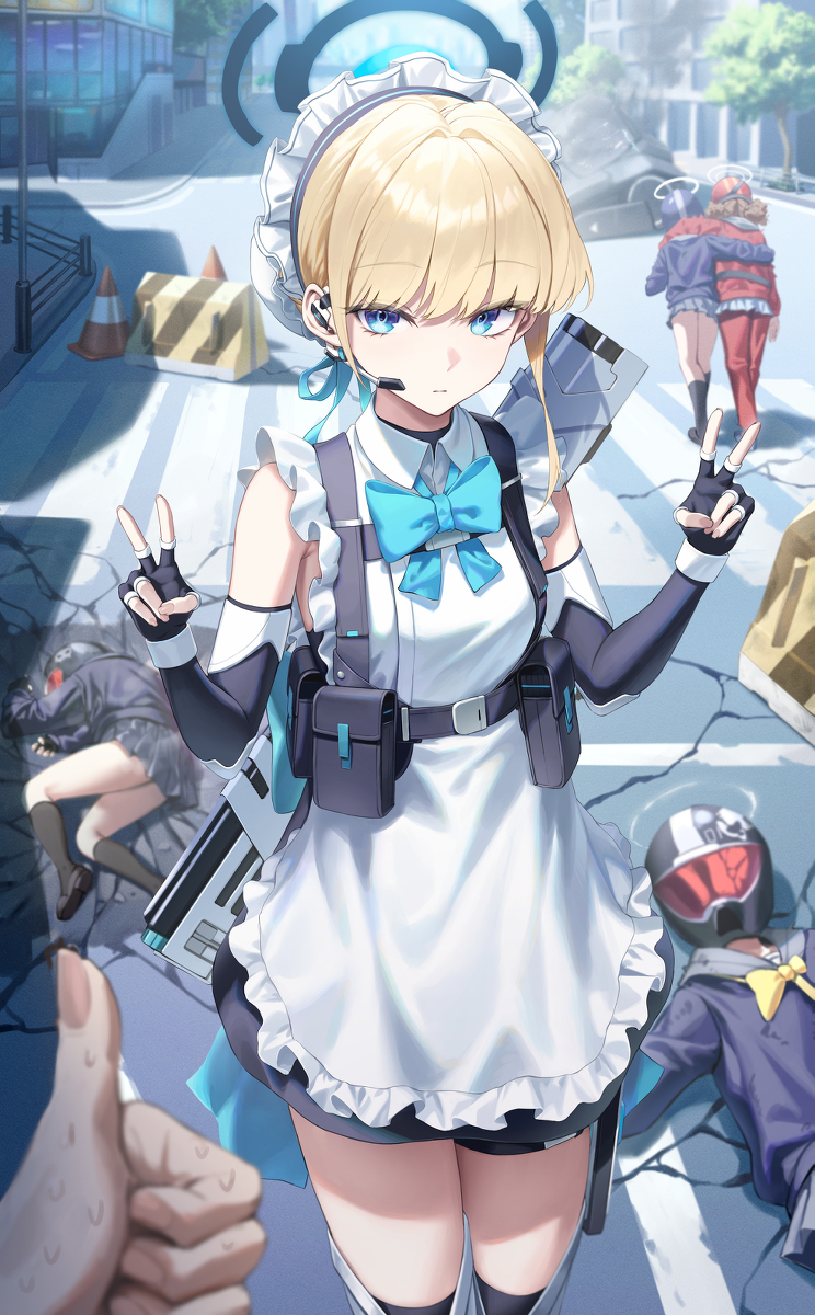This is a pixiv picture whose title is ピースピース.