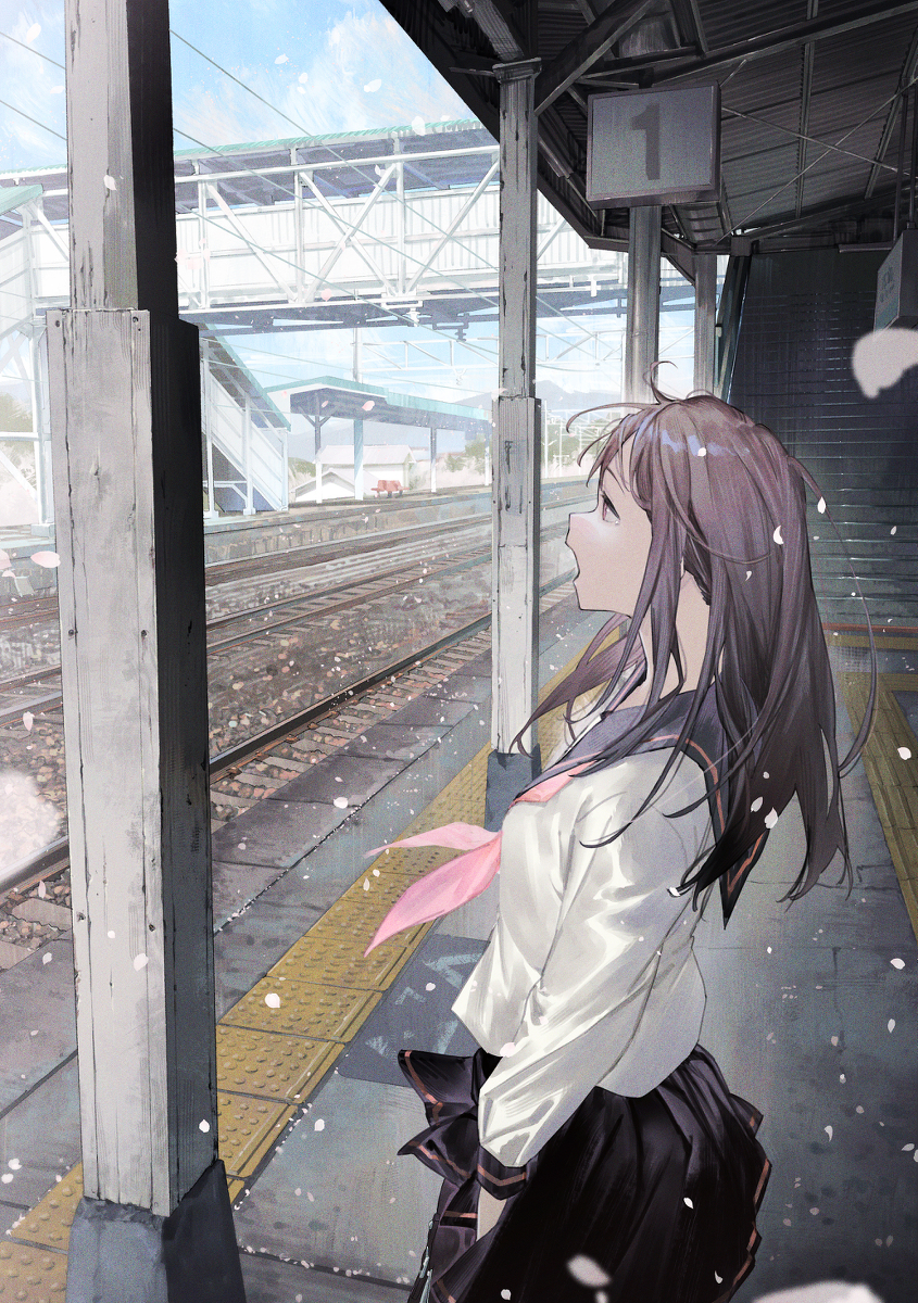 This is a pixiv picture whose title is 春一番.