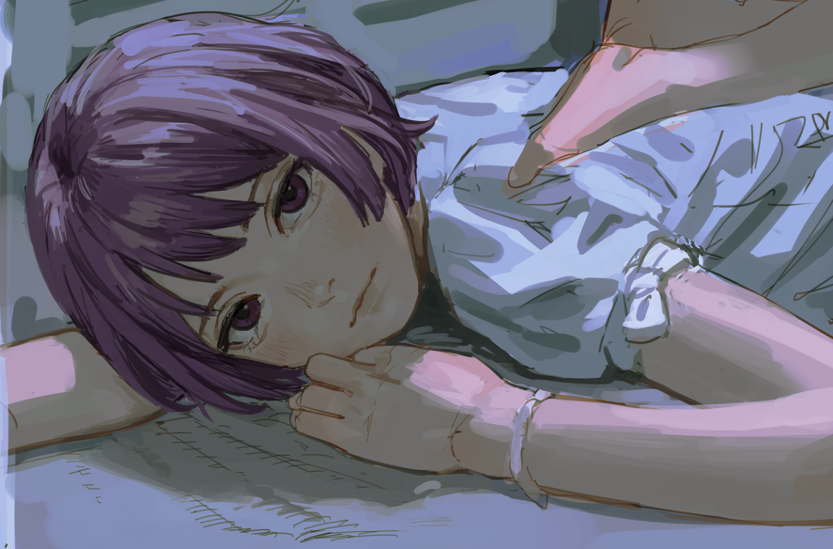 This is a pixiv picture whose title is 战场原黑仪.