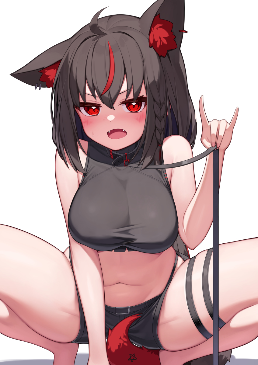 This is a pixiv picture whose title is ペット黒様.