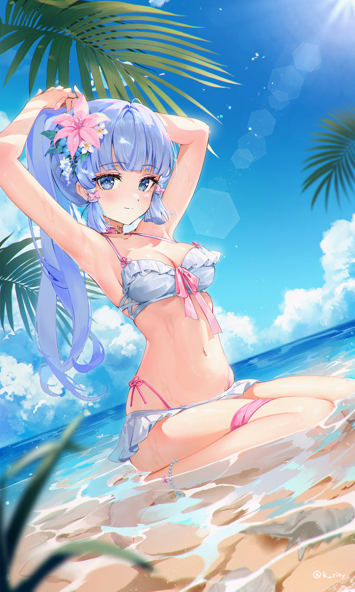 This is a pixiv picture whose title is 神里綾華.