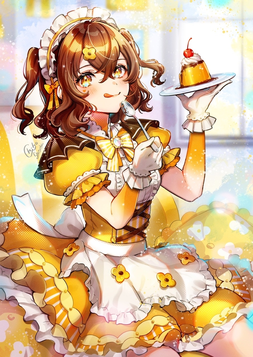 This is a pixiv picture whose title is とっておきプリン.