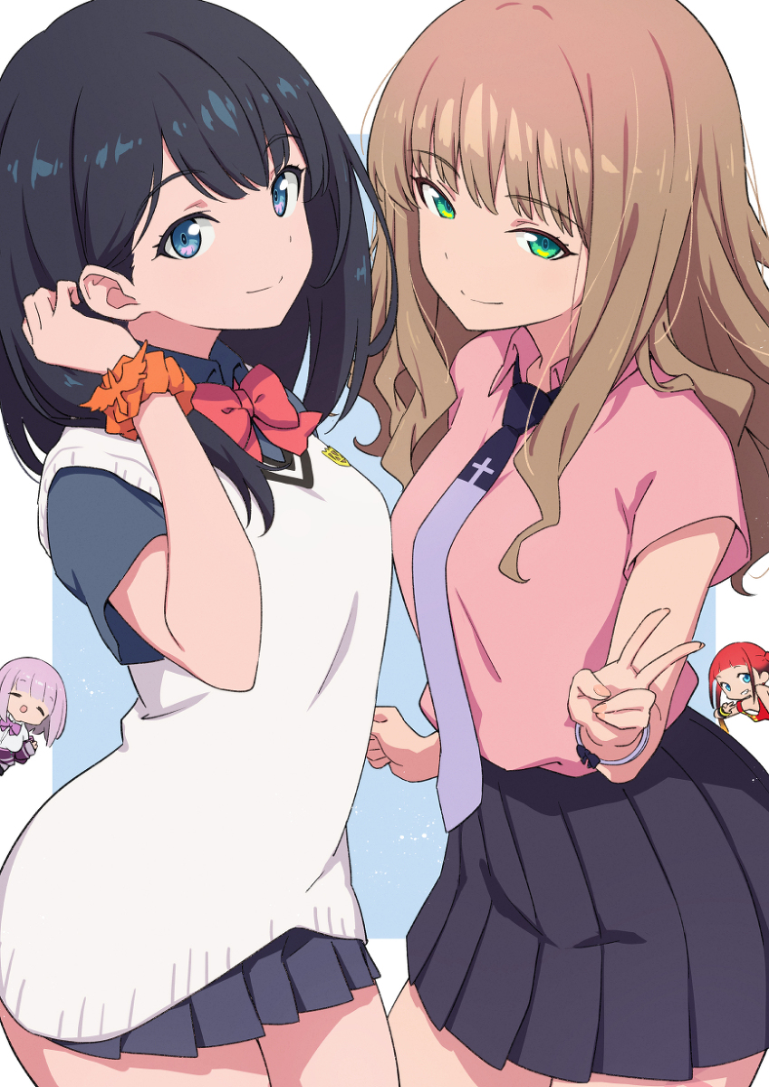 This is a pixiv picture whose title is ヒロインズ.