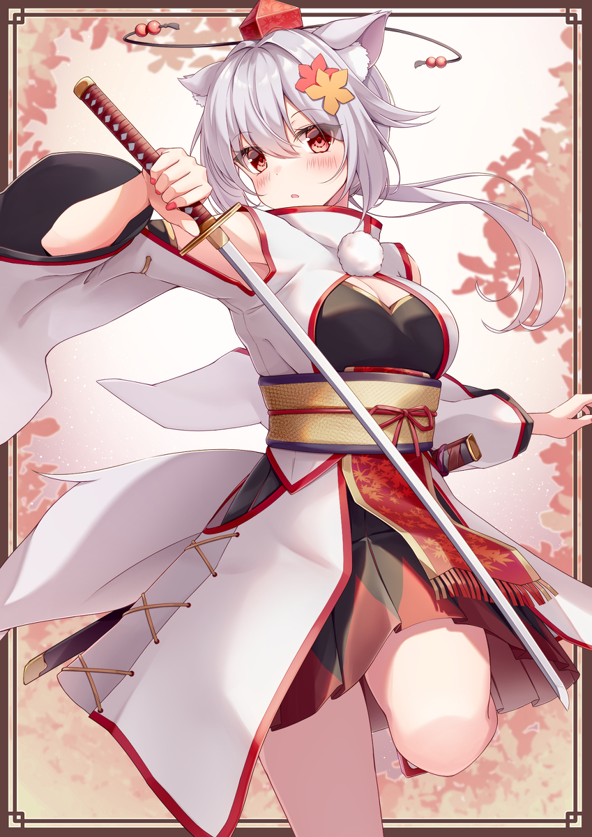 This is a pixiv picture whose title is コスチュームアレンジ 犬走椛.
