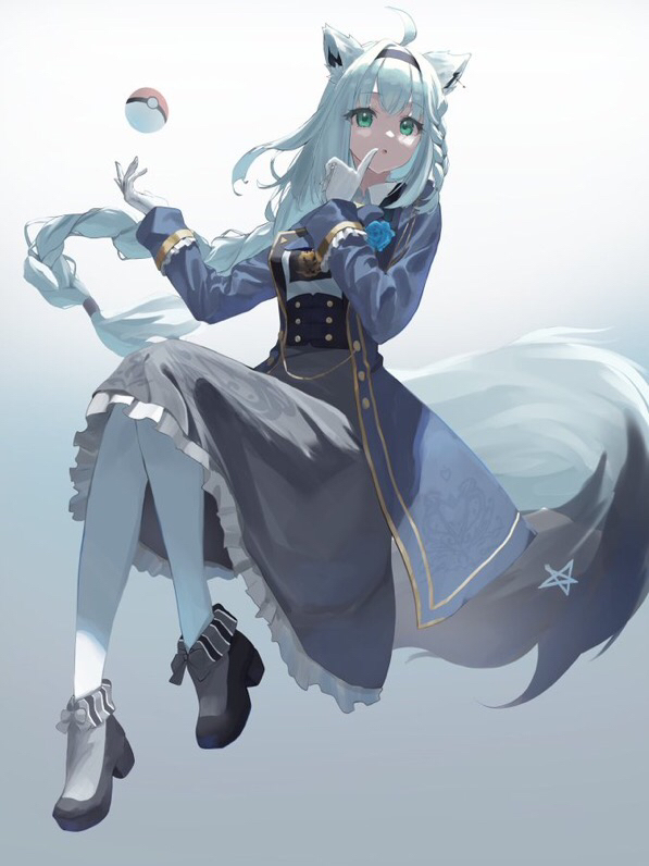 This is a pixiv picture whose title is 白上フブキ Pokémon.ver.