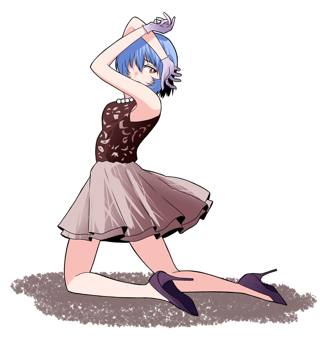 This is a pixiv picture whose title is 綾波レイ.