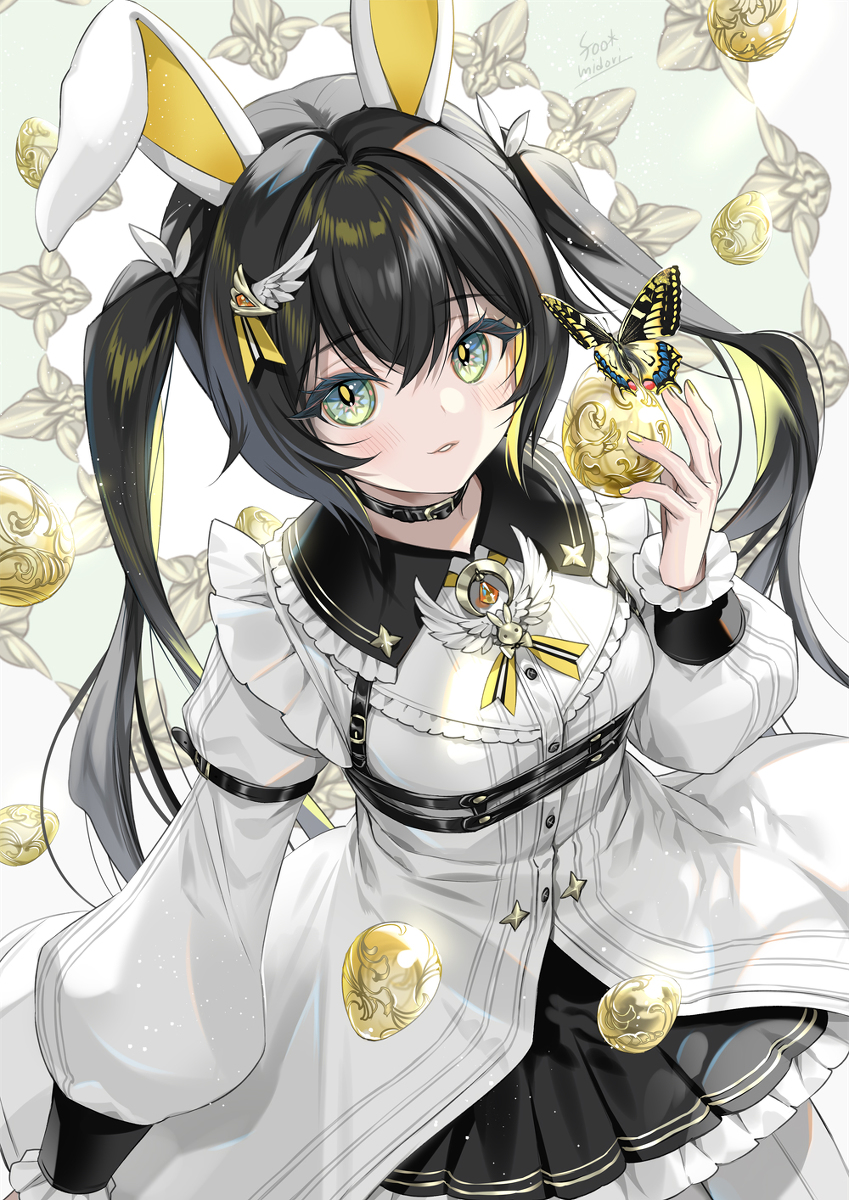 This is a pixiv picture whose title is うさたま.