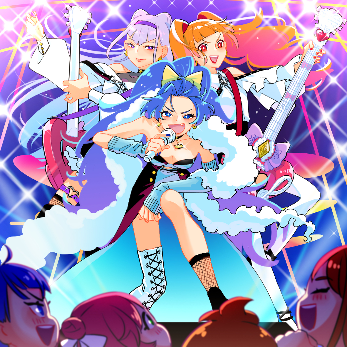 This is a pixiv picture whose title is プリキュアライブ！.