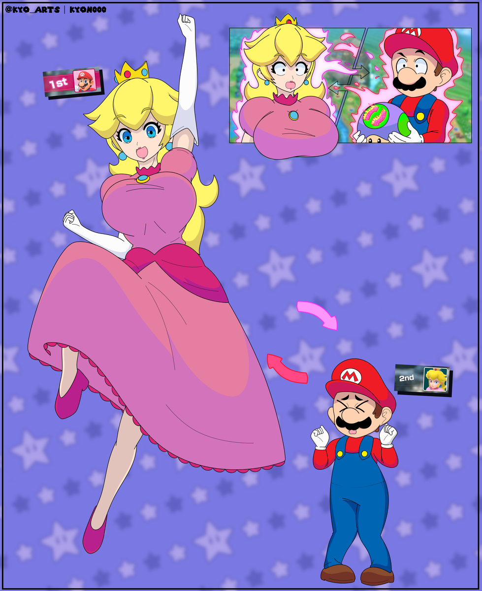 This is a pixiv picture whose title is Mario Party swap.