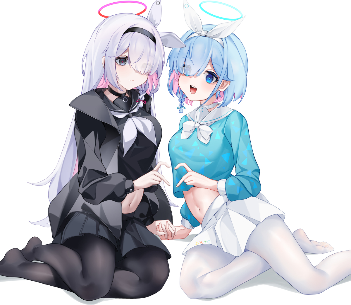 This is a pixiv picture whose title is 阿罗娜+普拉娜.