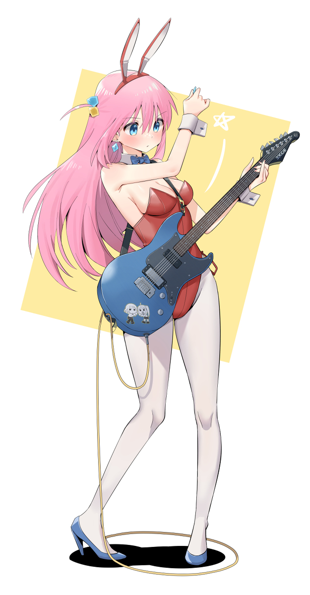 This is a pixiv picture whose title is ぼっちちゃん  solo 🎸.