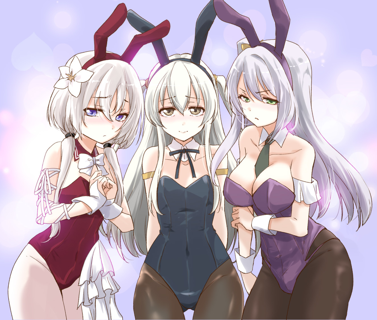 This is a pixiv picture whose title is 色素薄めバニー.