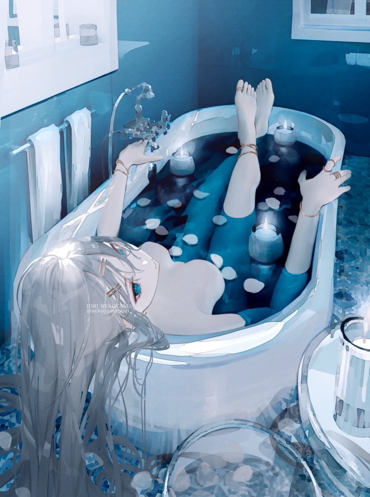 This is a pixiv picture whose title is 🛁🫧‪.