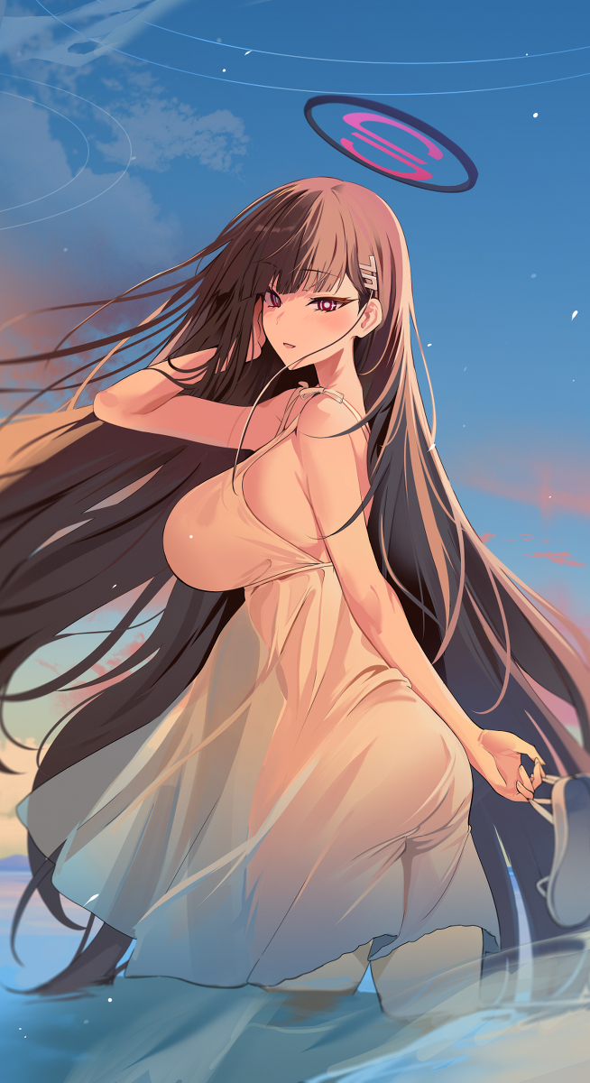 This is a pixiv picture whose title is 海.