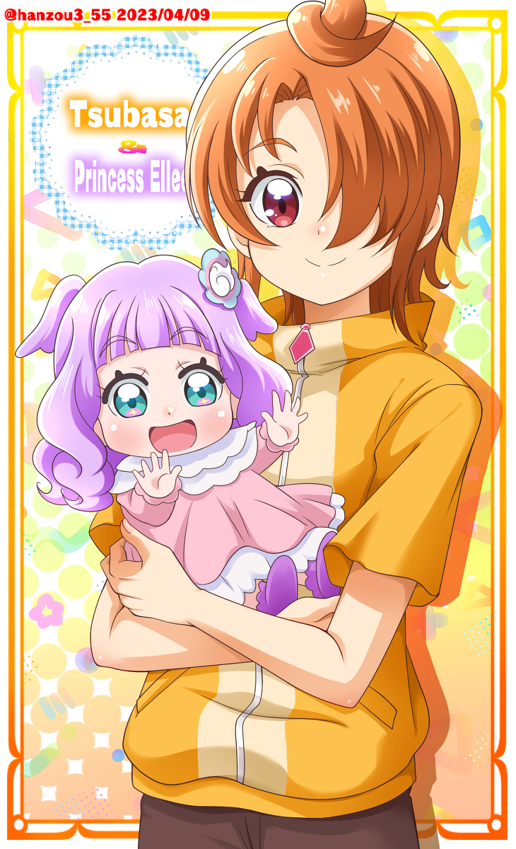 This is a pixiv picture whose title is ツバサ君とエルちゃん☆.