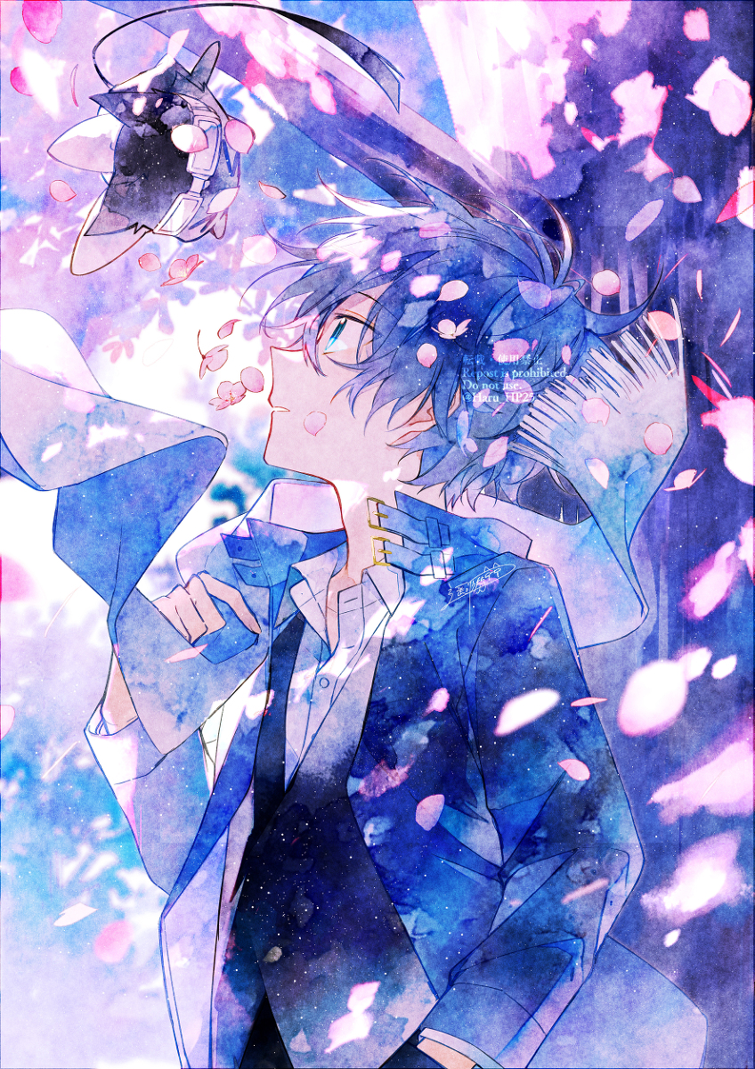This is a pixiv picture whose title is 春のいたずら.
