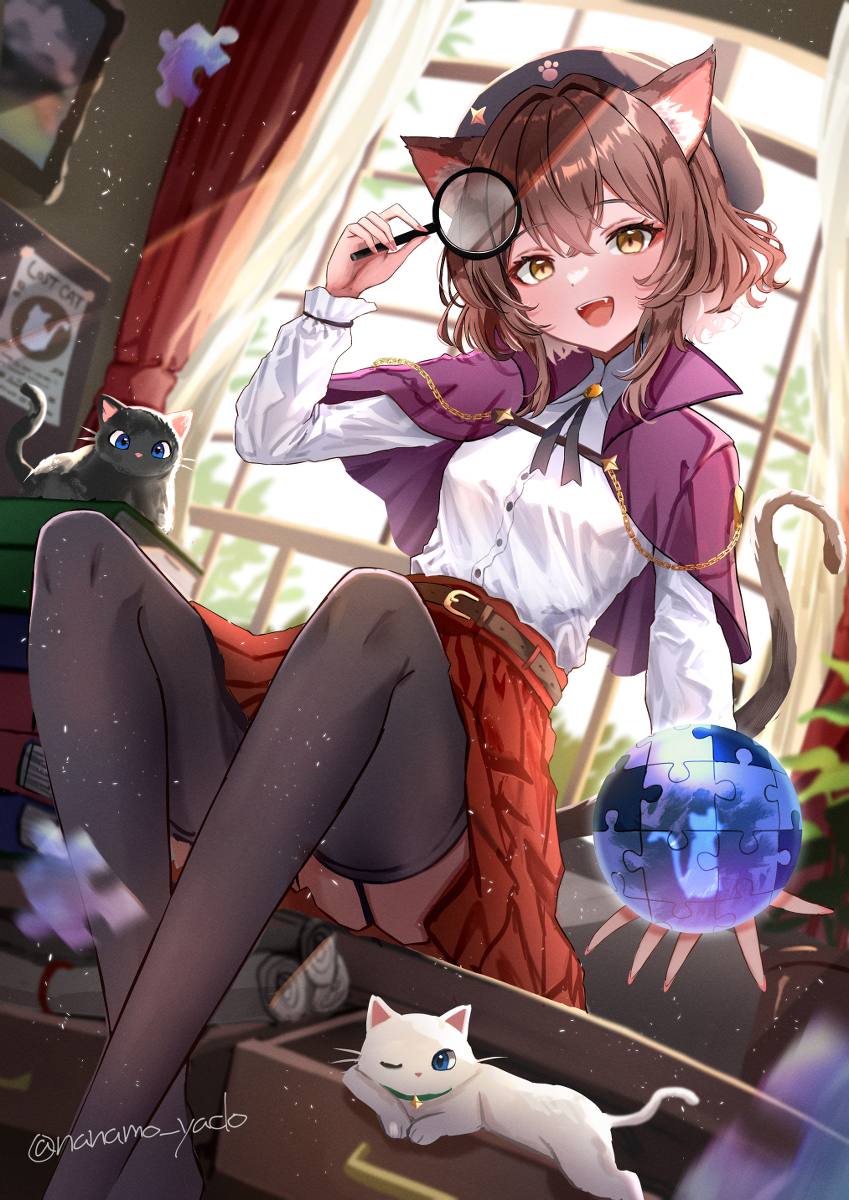 This is a pixiv picture whose title is 迷い猫はどこかな？.