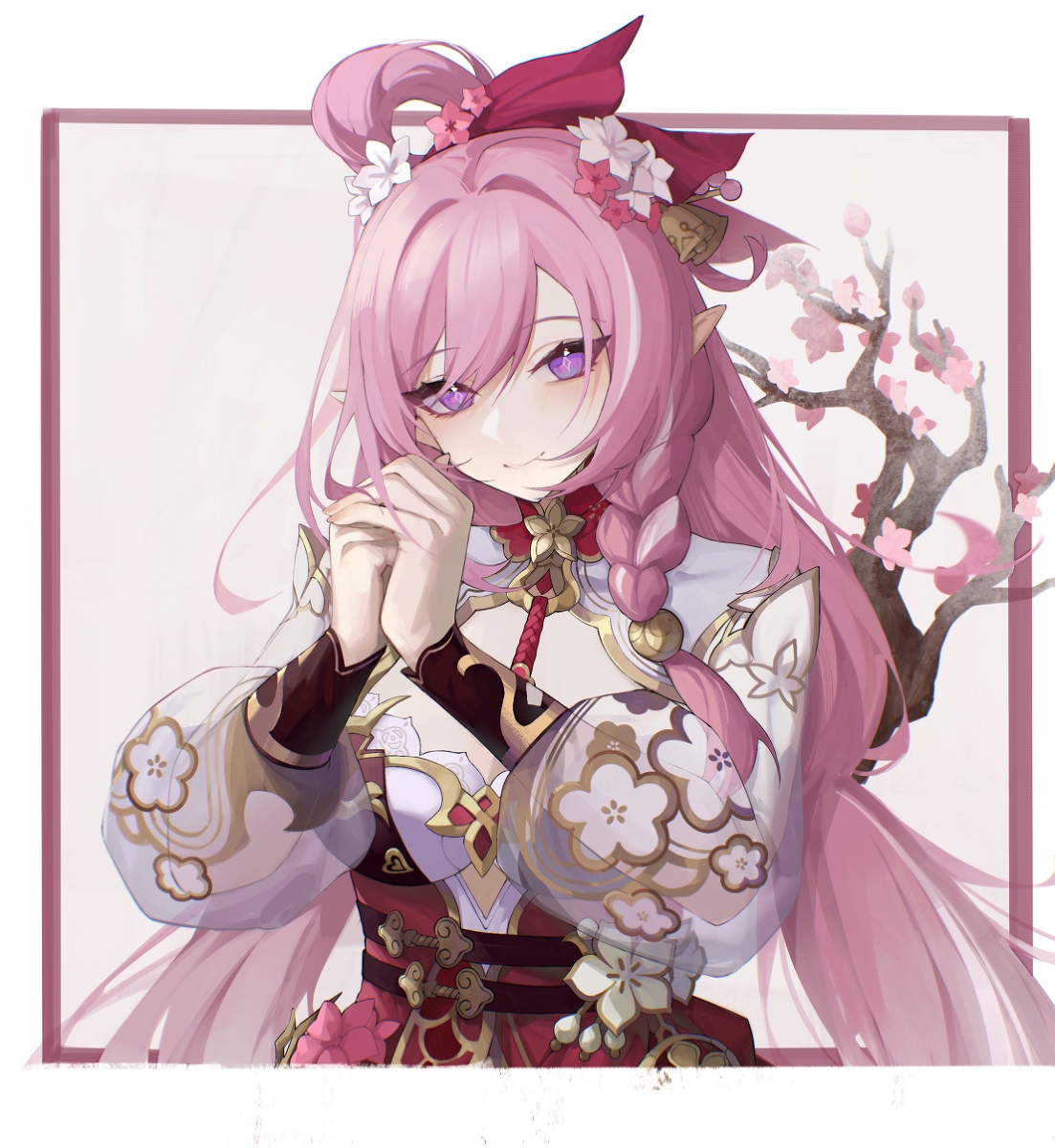 This is a pixiv picture whose title is 喜欢春天，更喜欢你。.