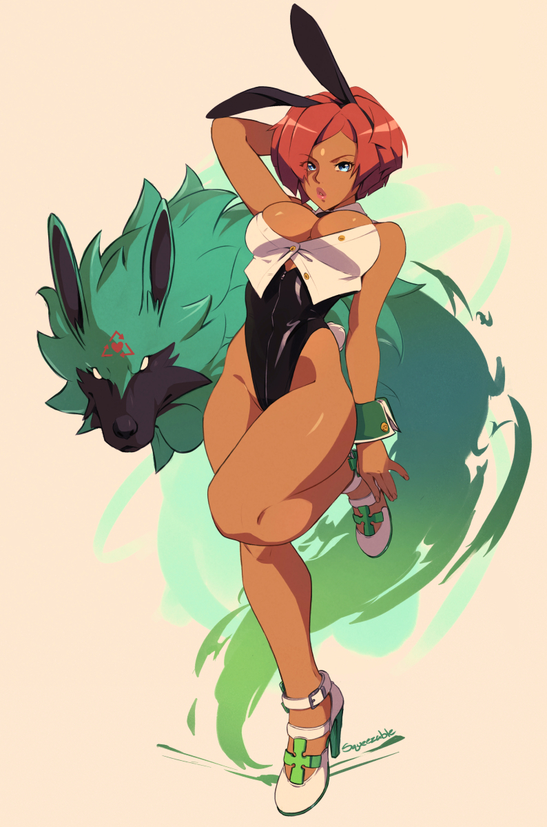 This is a pixiv picture whose title is Bunny Giovanna.