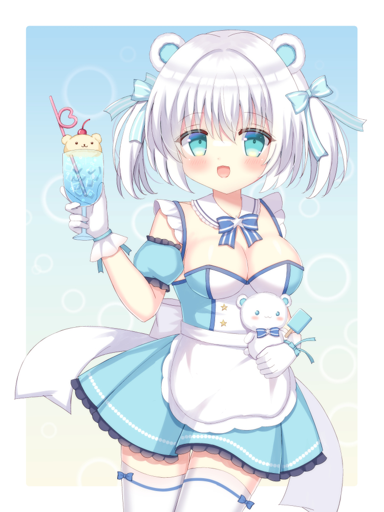 This is a pixiv picture whose title is 🥤🐻‍❄️.