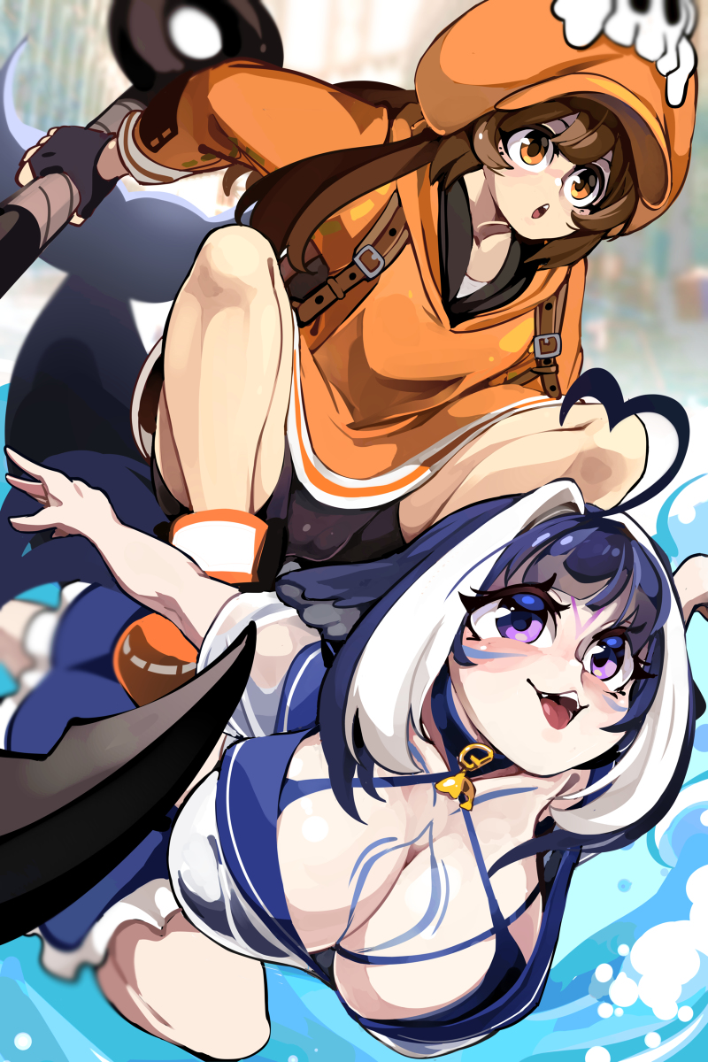 This is a pixiv picture whose title is 突撃！！.