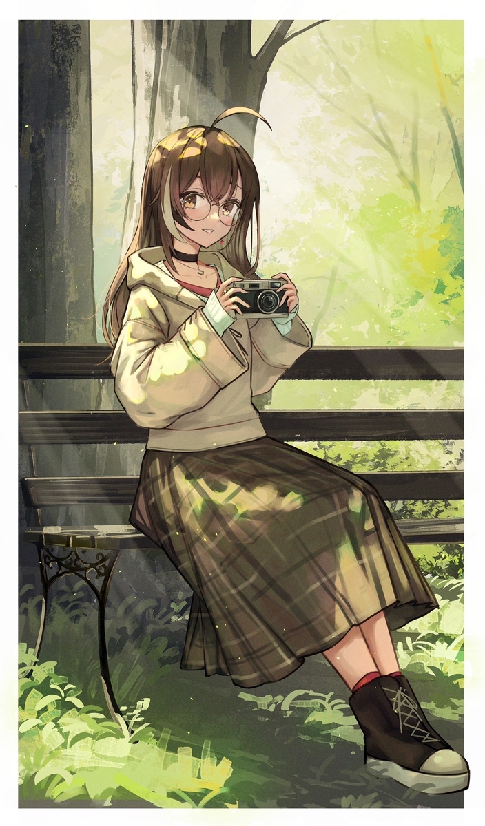 This is a pixiv picture whose title is camera.