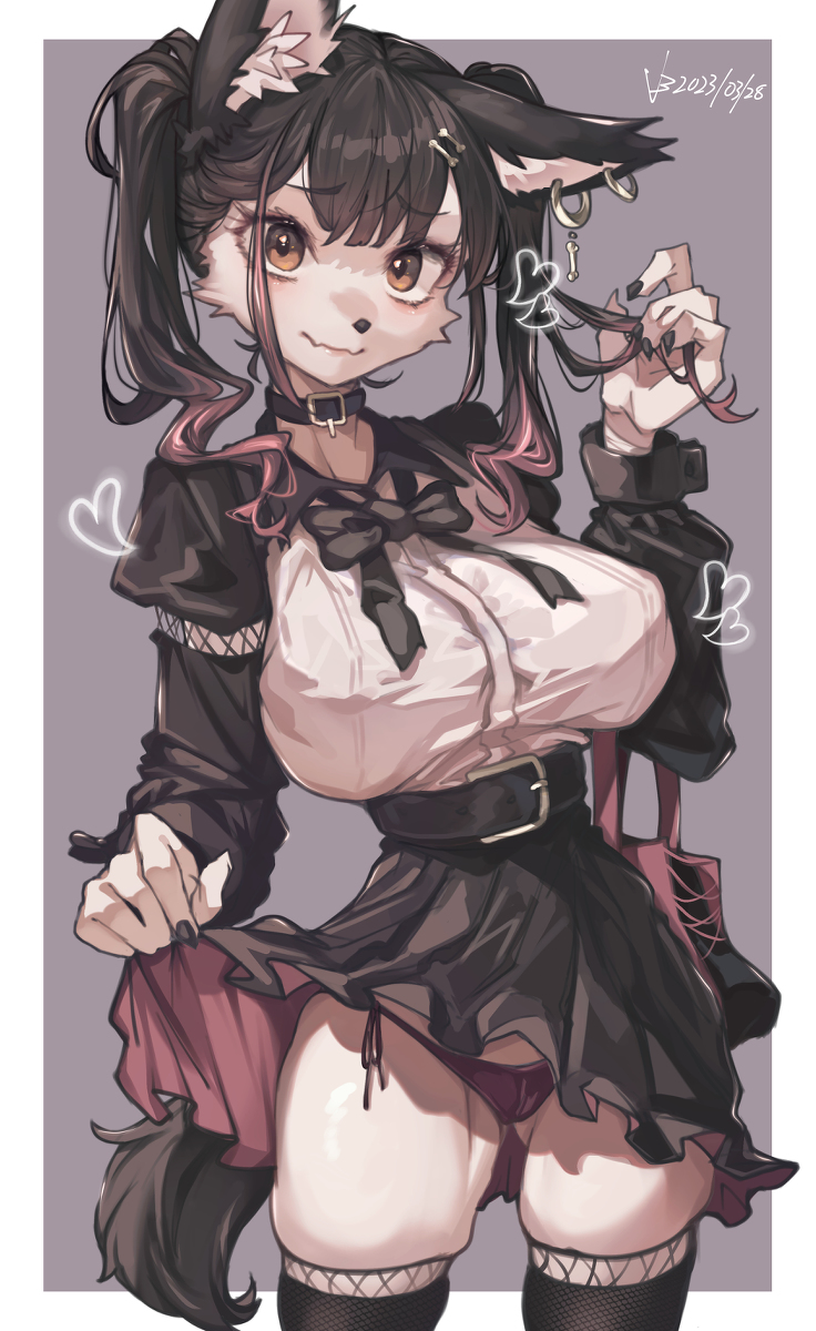 This is a pixiv picture whose title is 地雷犬.