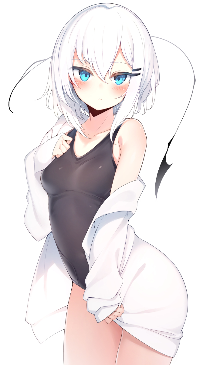 This is a pixiv picture whose title is スク水いちる.