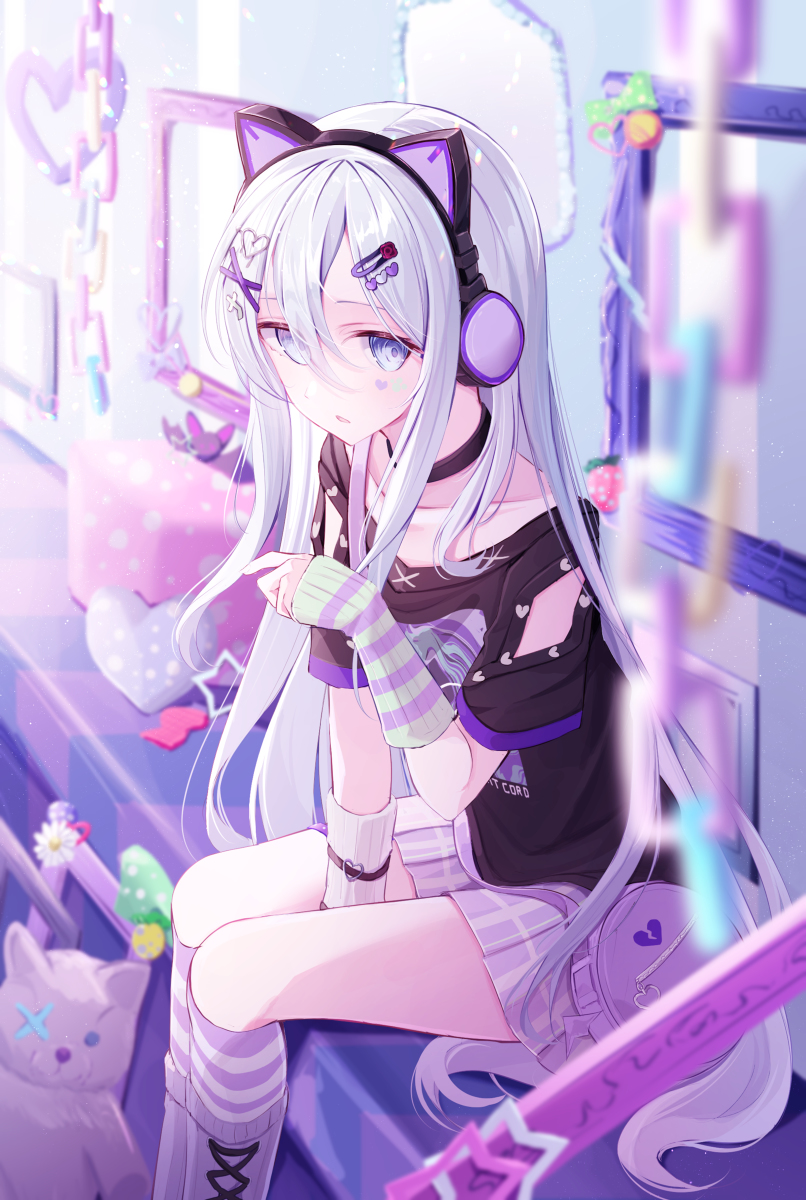This is a pixiv picture whose title is ネコミミ〜.