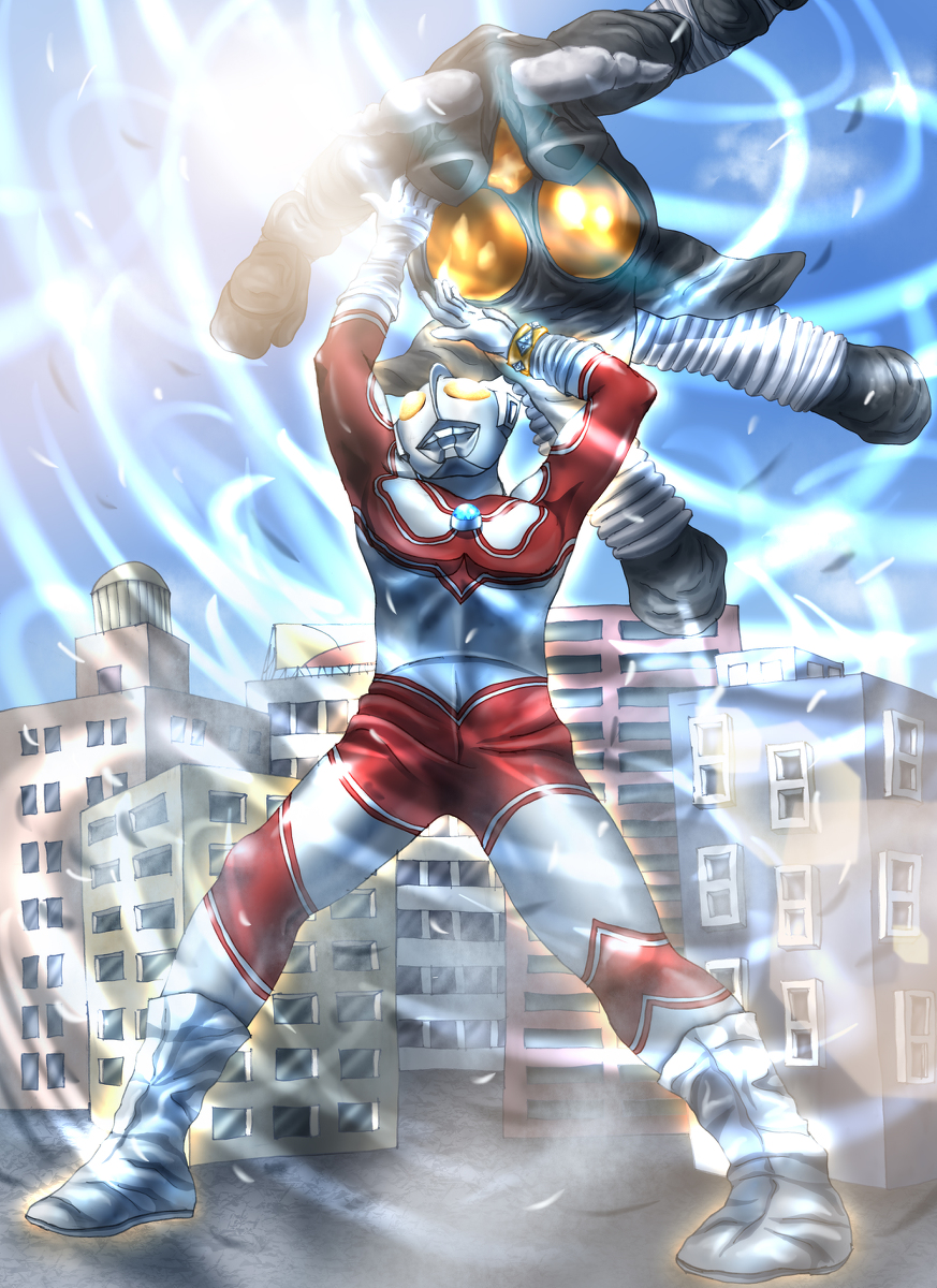 This is a pixiv picture whose title is ウルトラハリケーン.