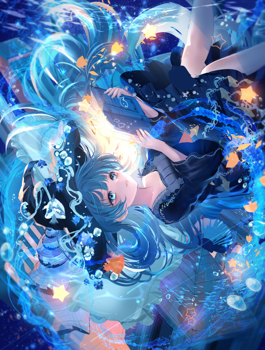 This is a pixiv picture whose title is 眠る前の読書タイム.