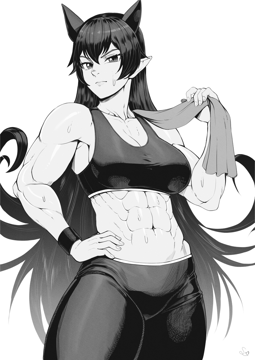 This is a pixiv picture whose title is Muscular Ameri- Iruma-kun.