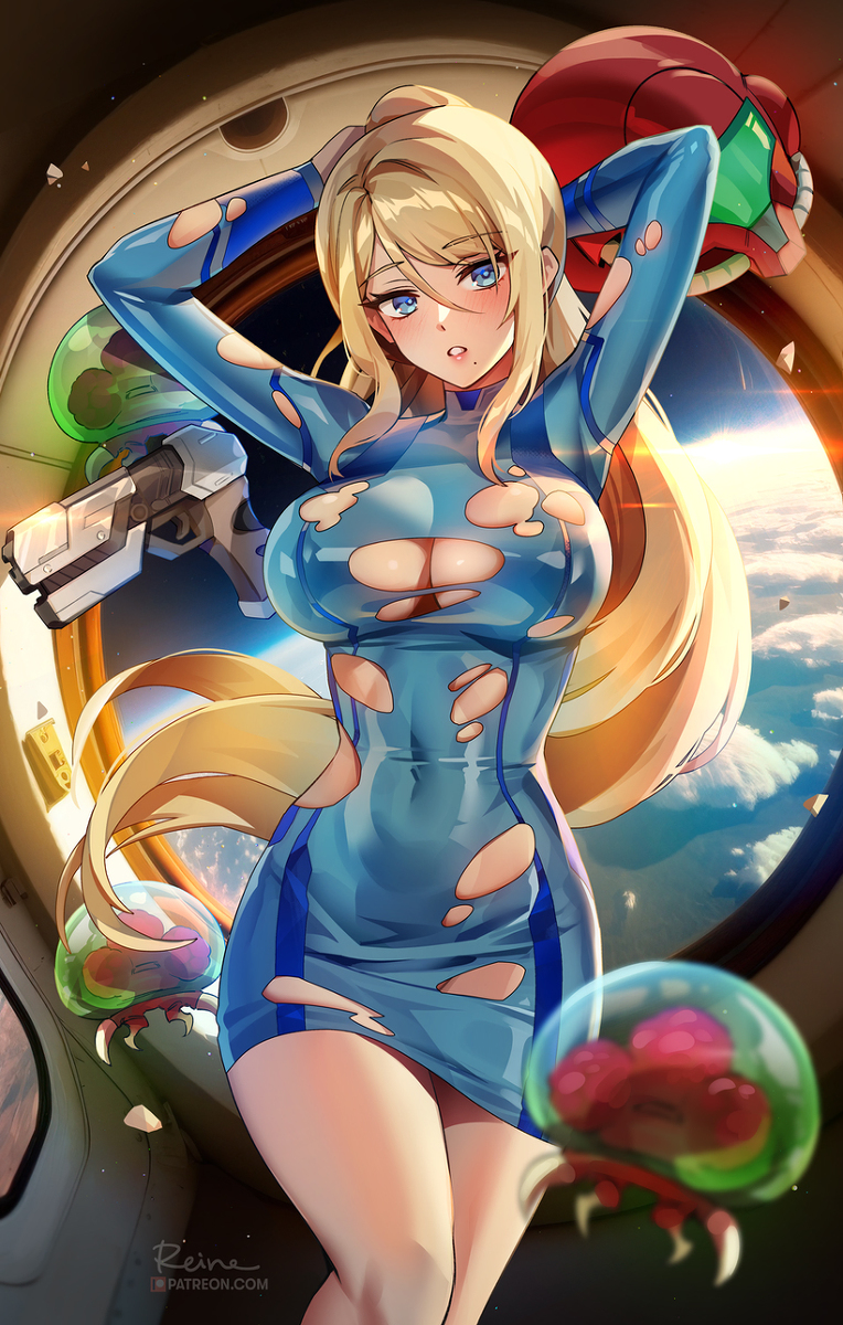 This is a pixiv picture whose title is Samus.